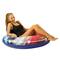 PoolCandy Stars & Stripes Deluxe Heavy Duty River Tube with Back Rest
